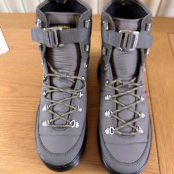 Dr. Martens Size 13 Grey Quilted Padded Hiking Boots Strap - Picture 7 of 13